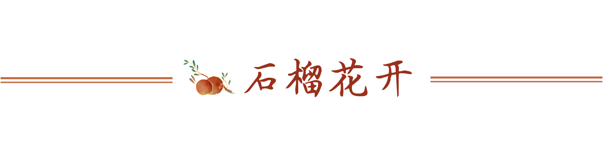石榴花开
