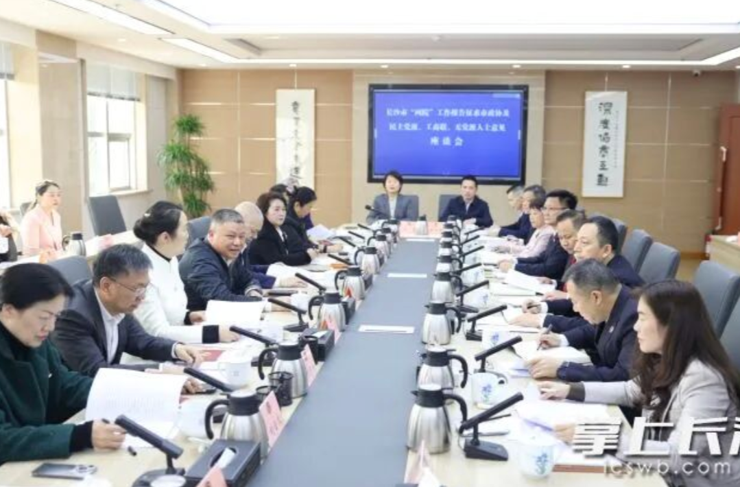 长沙市“两院”工作报告征求市政协及民主党派、工商联、无党派人士意见座谈会举行