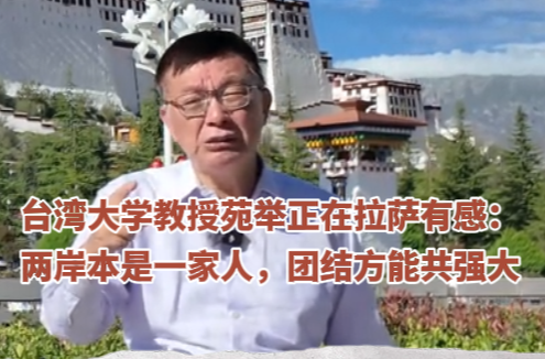 台湾大学教授苑举正在拉萨有感：两岸本是一家人，团结方能共强大