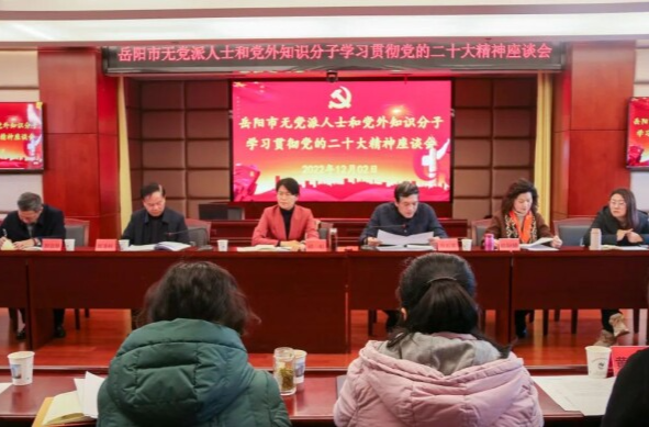 岳阳市无党派人士和党外知识分子学习贯彻党的二十大精神暨“看巨变·凝共识·谋发展”学习考察交流活动举行