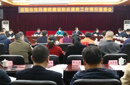 岳阳市党风廉政建设和反腐败工作情况通报会召开