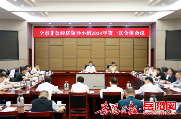 岳阳市召开全市非公经济领导小组2024年第一次全体会议
